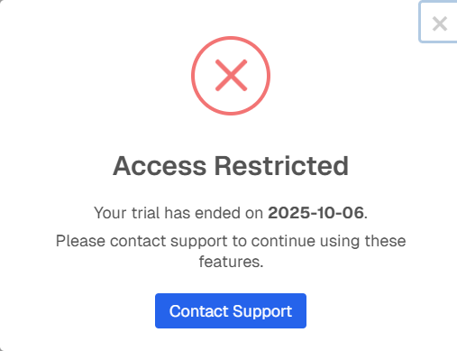 Pemberitahuan Masa Trial Berakhir