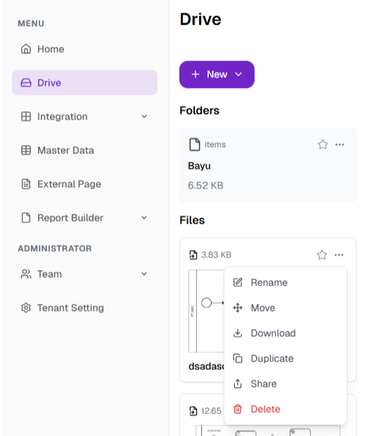 Halaman Drive Setelah Masa Trial Berakhir