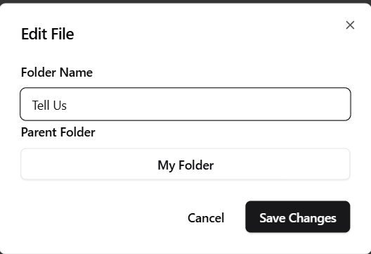 Modal Move File