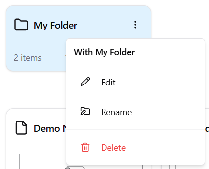 Dropdown Folder