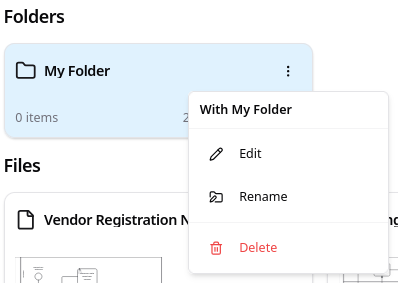 Dropdown Folder