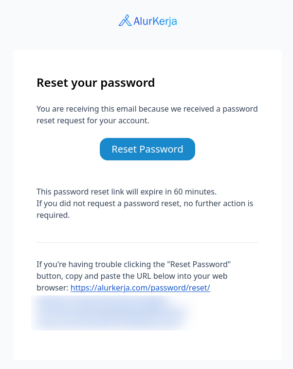 Reset Password Email