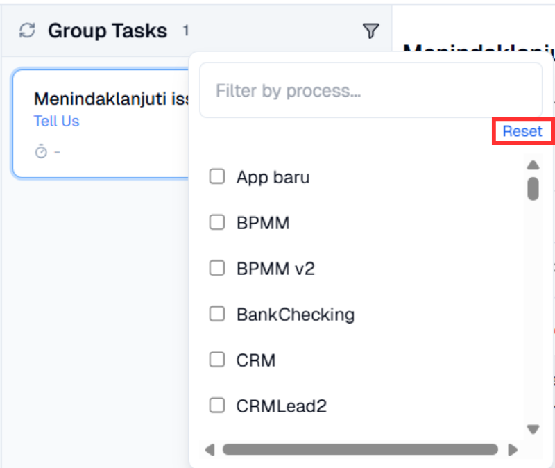 Group Task Filter