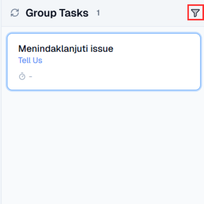 Group Task Filter