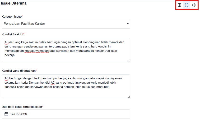 Menampilkan halaman Start Process