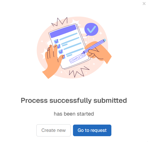 Notifikasi Proses Berhasil Dibuat