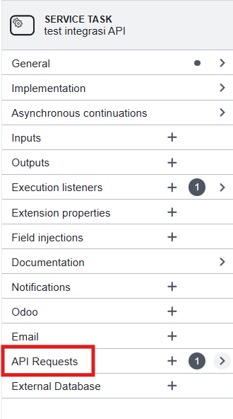 Konfigurasi API Request OnPremise,