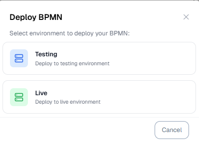 Opsi Environment Deploy,