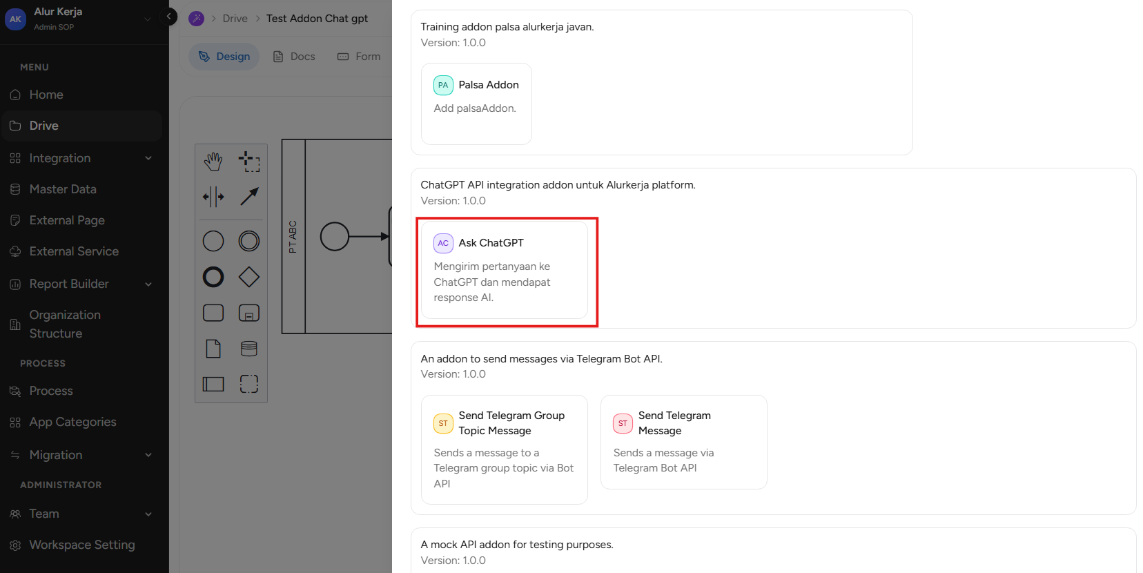 Integration Addon,