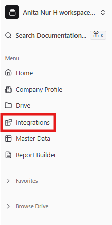Menu Integrations