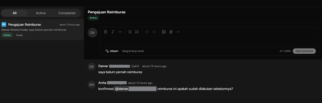 Tampilan Thread Diskusi