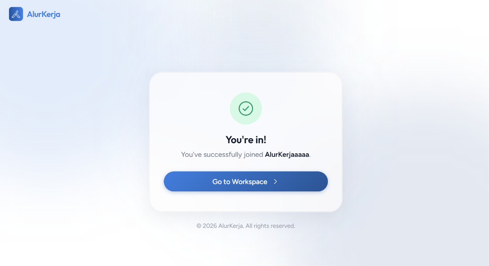 Successfully Joined via Invitation Link