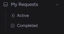 My Request Menu