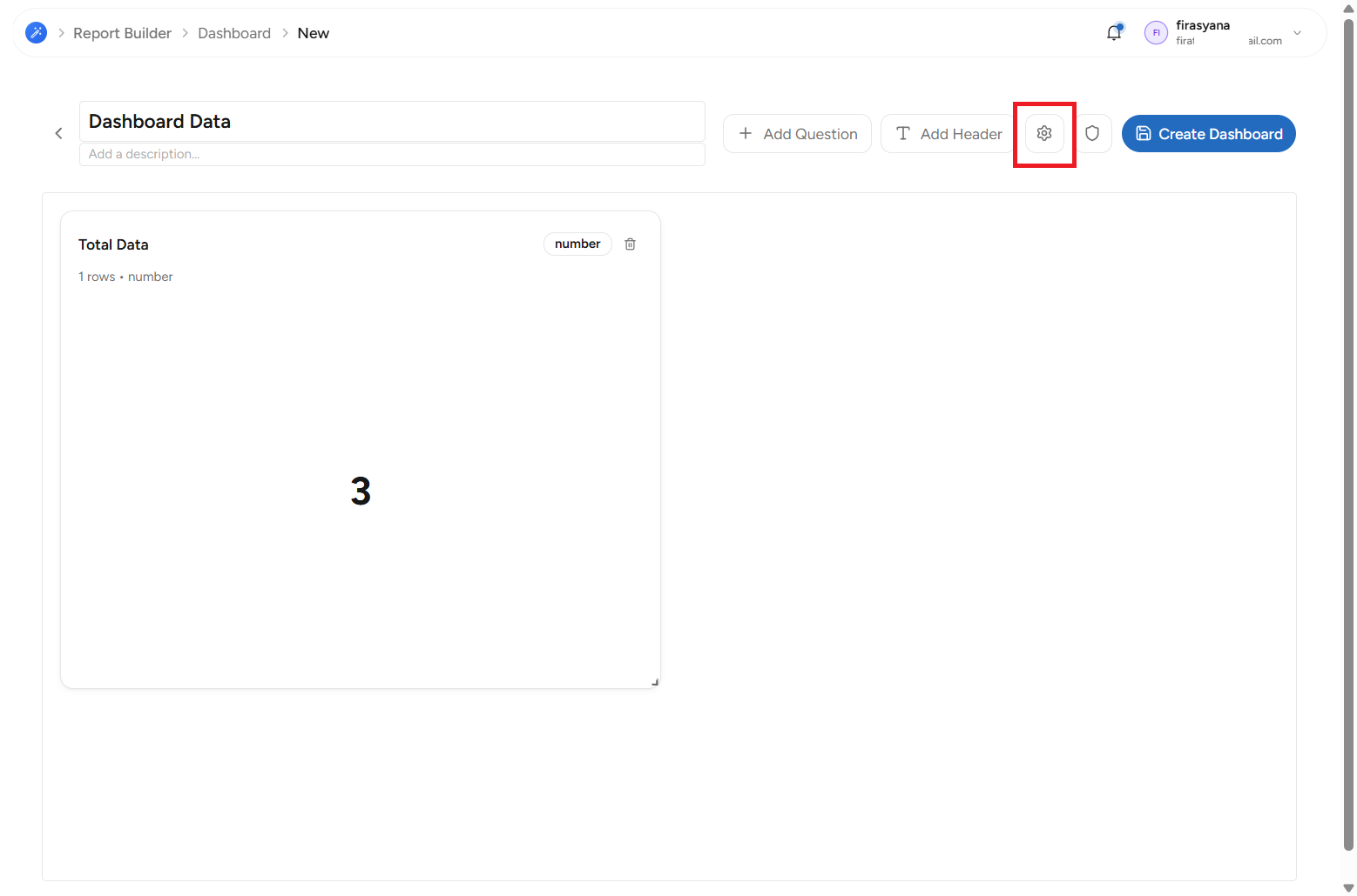 Icon Setting Dashboard