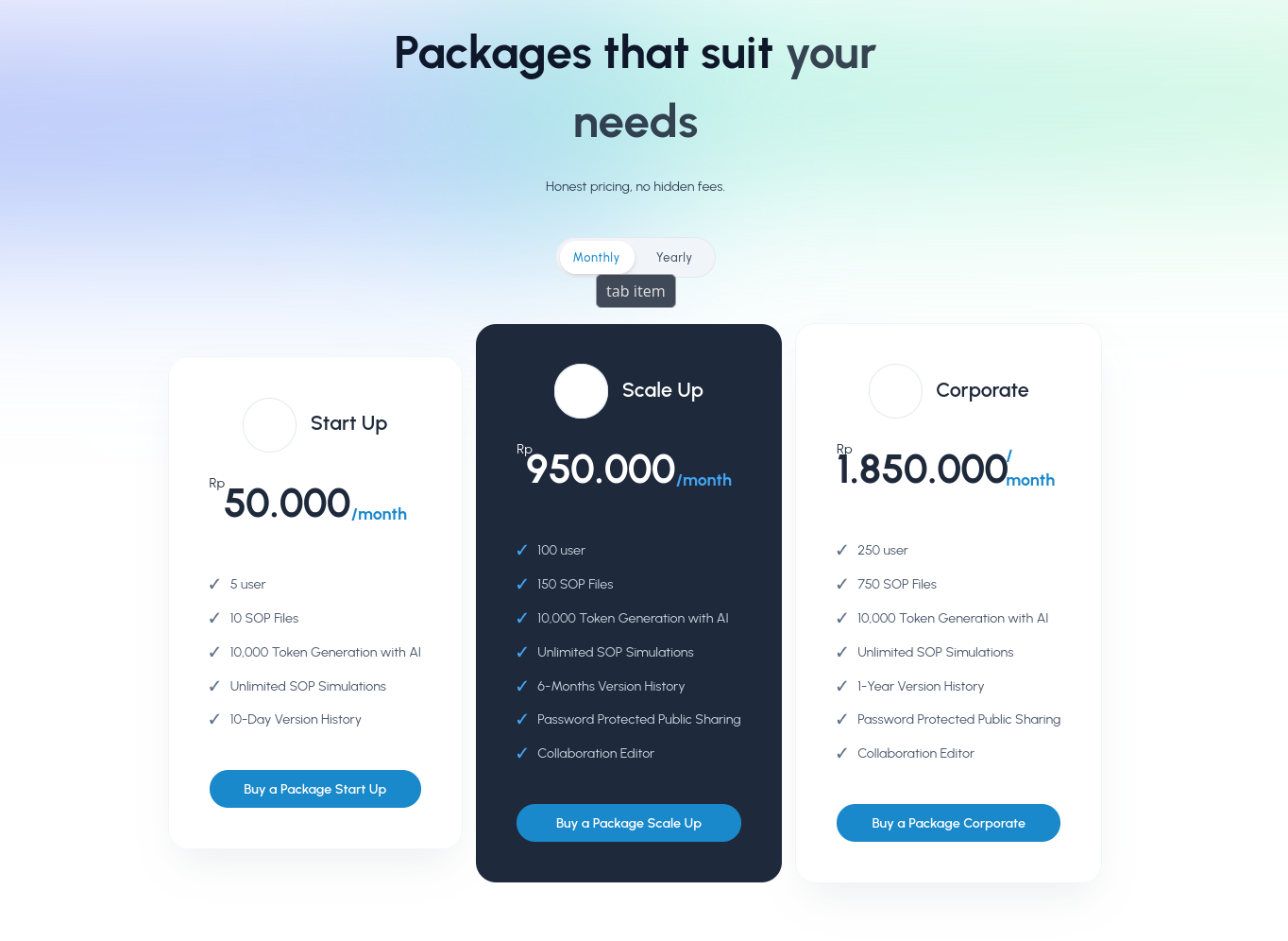 Monthly Subscription