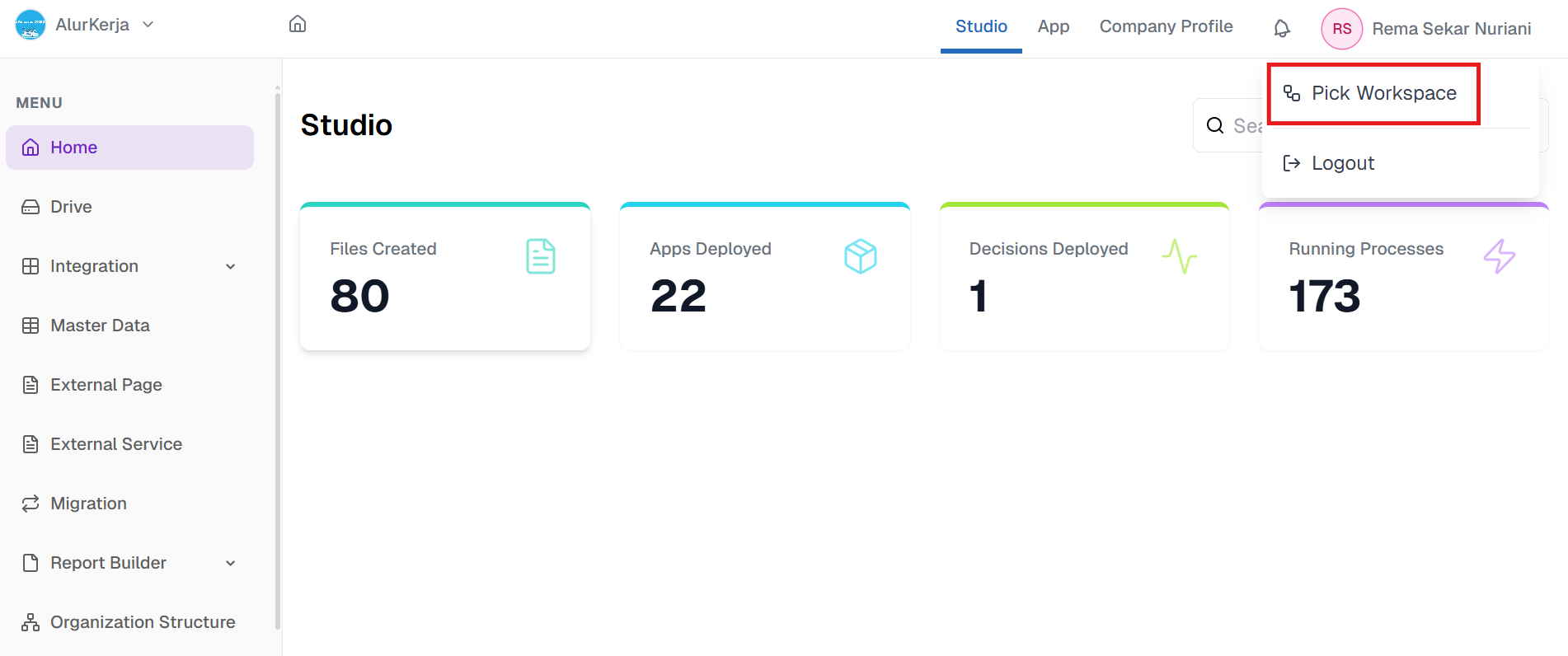 Pick Workspace OnPremise